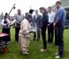Le prince William et la duchesse Catherine de Cambridge, dans le cadre de leur Royal Tour, ont passé le lundi 4 juillet 2011 dans la région de l'île du prince Edward : sur place, une cérémonie traditionelle menée par une doyenne Mi-kmaq pour purifier corps et esprit. 