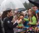Le prince William et la duchesse Catherine de Cambridge en visite dans la province de l'Île du Prince Edward, au Canada, le 4 juillet 2011.