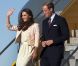 Le prince William et Kate Middleton à leur arrivée à Charlottetown, dans la province de l'Île du Prince Edward, le 3 juillet 2011.