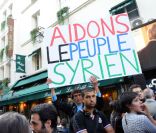 Meeting organisé pour une Syrie démocratique, le 4 juillet 2011, à Paris. 