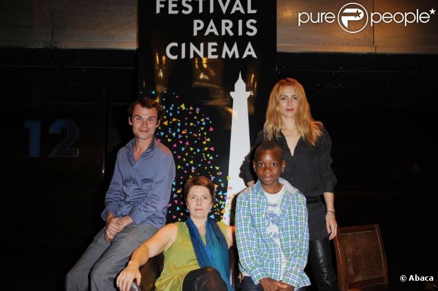 Audrey Dana et Robinson Stévenin le 5 juillet dans Paris pour l'avant-première du film  Le Secret de l'Enfant Fourmi  