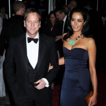 Kiefer Sutherland et Siobhan Bonnouvrier, à New York, le 4 mai 2009.