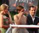 J.K. Rowling, Emma Watson et David Heyman lors de l'avant-première mondiale de Harry Potter et les Reliques de la mort - partie II le 7 juillet 2011 à Londres