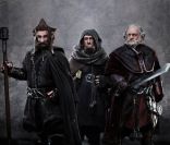 Nori (Jed Brophy), Ori (Adam Brown) et Dori (Mark Hadlow)  pour le photographe James Fisher