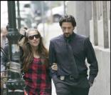 Elsa Pataky et Adrien Brody sur le tournage de Giallo à Turin, le 13/05/08