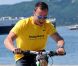 Oscar Pistorius, athlète sud-africain, handicapé, sur le vieux port de Trieste, en Italie le 10 juillet 2011