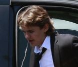 Prince Jackson, aîné de Michael Jackson, rentrent de l'église le 17 juillet 2011 à Los Angeles