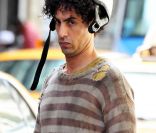 Sacha Baron Cohen et Anna Faris sur le tournage du film The Dictator le 12 juillet 2011 à New York