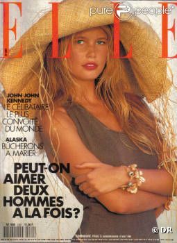 Voici les images des premières couv' de Claudia Schiffer. Ici pour  Elle France . Mai 1989. 