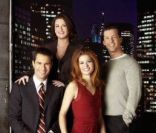 Eric McCormack, Debra Messing, Megan Mullally et Sean Hayes forment le casting de la série Will and Grace.
