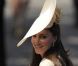 Kate Middleton au mariage de Zara Phillips et Mike Tindall à Edimbourg, le 30 juillet 2011 : la duchesse de Cambridge est très élégante.