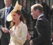 Kate Middleton et le prince William élégants lors du mariage de Zara Phillips et de Mike Tindall, le 30 juillet 2011, en Ecosse.