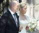Zara Phillips et Mike Tindall s'unissent à Edimbourg, en Ecosse, le samedi 30 juillet 2011.