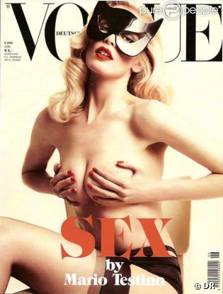 Couverture de Vogue allemand par Mario Testino