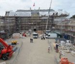 Le palais de l'Élysée subit un incroyable lifting. Ici le 4 août 2011.