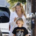 Kate Hudson : La jeune maman s'offre un doux moment avec ses hommes