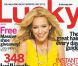 Mai 2010 : l'actrice et chanteuse Hilary Duff couvre le magazine Lucky .