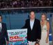 Le prince Albert II de Monaco et son épouse Charlene Wittstock lors du 50e anniversaire du stade nautique Prince Rainier III à Monaco le 19 août 2011