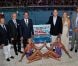 Le prince Albert II de Monaco et son épouse Charlene Wittstock fêtent dignement le 50e anniversaire du stade nautique Prince Rainier III à Monaco le 19 août 2011