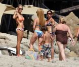 LeAnn Rimes fête son anniversaire sur la plage de Malibu avec son mari Eddie Cibrian et ses fils, sa famille et ses amis, le 28 août 2011