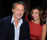Antoine de Caunes et Daphné Roulier lors de la soirée de rentrée de Canal +, le 29 août 2011.