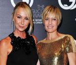 Frida Giannani et Robin Wright pour la soirée Gucci à Venise, le 2 septembre 2011.
