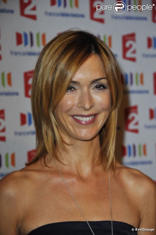 Véronique Mounier, véritable atout de France 2, à la conférence de presse de rentrée de France 2 au Théâtre du Rond-Point des Champs Élysées à Paris, le 5 août 2011