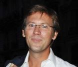 Laurent Romejko, à la conférence de presse de rentrée de France 2 au Théâtre du Rond-Point des Champs Élysées à Paris, le 5 août 2011