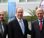 Le prince Albert de Monaco à la Convention Internationale Biomarine à Nantes, le 9 septembre 2011