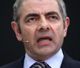 Rowan Atkinson sur le stand Rolls-Royce à Francfort le 13 septembre 2011