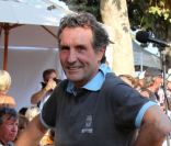 Jean-Jacques Bourdin lors du Challenge Henri Salvador le 16 septembre 2011, ouvrant l'international de pétanque de L'Ile-Rousse