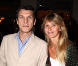 Marc et Sarah Lavoine lors du vernissage de l'exposition de France, compagne de Jean-Louis Aubert, le 15 septembre 2011 à Paris