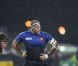 Fabien Barcella lors de la victoire française en Coupe du Monde de rugby face au Canada en Nouvelle-Zélande le 18 septembre 2011