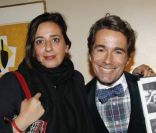 India Mahdavi et Vincent Darré lors de la projection du film Les Bien-aimés, organisée par la maison Roger Vivier, le 19 septembre 2011 à Paris.