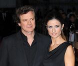 Colin Firth et son épouse Livia lors de l'avant-première du film L'Affaire Rachel Singer à Londres le 21 septembre 2011