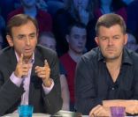 Eric Zemmour et Eric Naulleau, sur le plateau d' On n'est pas couché .