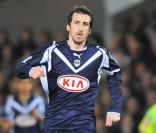 Johan Micoud sous le maillot bordelais le 2 mars 2008 à Bordeaux 