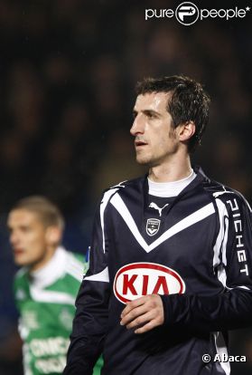 Johan Micoud sous le maillot bordelais le 24 janvier 2008 à Bordeaux face à Saint-Etienne 