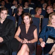 Valentin Livi, Carole Amiel et Catherine Deneuve lors de la présentation du Sauvage à la Cinémathèque de Paris le 26 septembre 2011