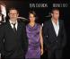 Michel Hazanavicius, Bérénice Bejo et Jean Dujardin lors de l'avant-première de The Artist, au Grand Rex, à Paris.