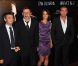 Thomas Langmann, Michel Hazanavicius, Bérénice Bejo et Jean Dujardin lors de l'avant-première de The Artist, au Grand Rex, à Paris.