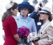 La famille royale danoise, ici les princesses Mary et Marie avec la princesse Benedikte, était rassemblée mardi 4 octobre 2011 pour l'ouverture de la session du Parlement qui a vu Helle Thorning-Schmidt prendre ses fonctions de Premier ministre.