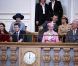 La famille royale danoise était rassemblée mardi 4 octobre 2011 pour l'ouverture de la session du Parlement qui a vu Helle Thorning-Schmidt prendre ses fonctions de Premier ministre.