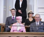 La famille royale danoise était rassemblée mardi 4 octobre 2011 pour l'ouverture de la session du Parlement qui a vu Helle Thorning-Schmidt prendre ses fonctions de Premier ministre.