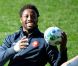 Fulgence Ouedraogo le 6 octobre 2011 lors d'un entraînement de l'équipe de France à Auckland