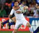  Maxime Mermoz rattrape Ben Foden... 
 Le XV de France a su se transcender et retrouver les valeurs du combat pour dominer (19-12) le XV de la Rose le 8 octobre 2011 et accéder aux demi-finales du Mondial de rugby 2011. 