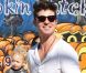 Robin Thicke et son fils Julian au Mr Bones Pumpkin Patch, à Los Angeles, le 9 octobre 2011.
