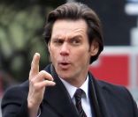 Jim Carrey sur le tournage de Mr Popper et ses pingouins, à New-York le 10 décembre 2010
