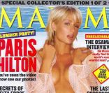 Paris Hilton, en Une de Maxim. Avril 2004.<br />