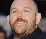 Nick Frost présente Les aventures de Tintin : Le secret de la Licorne à Londres le 23 octobre 2011.